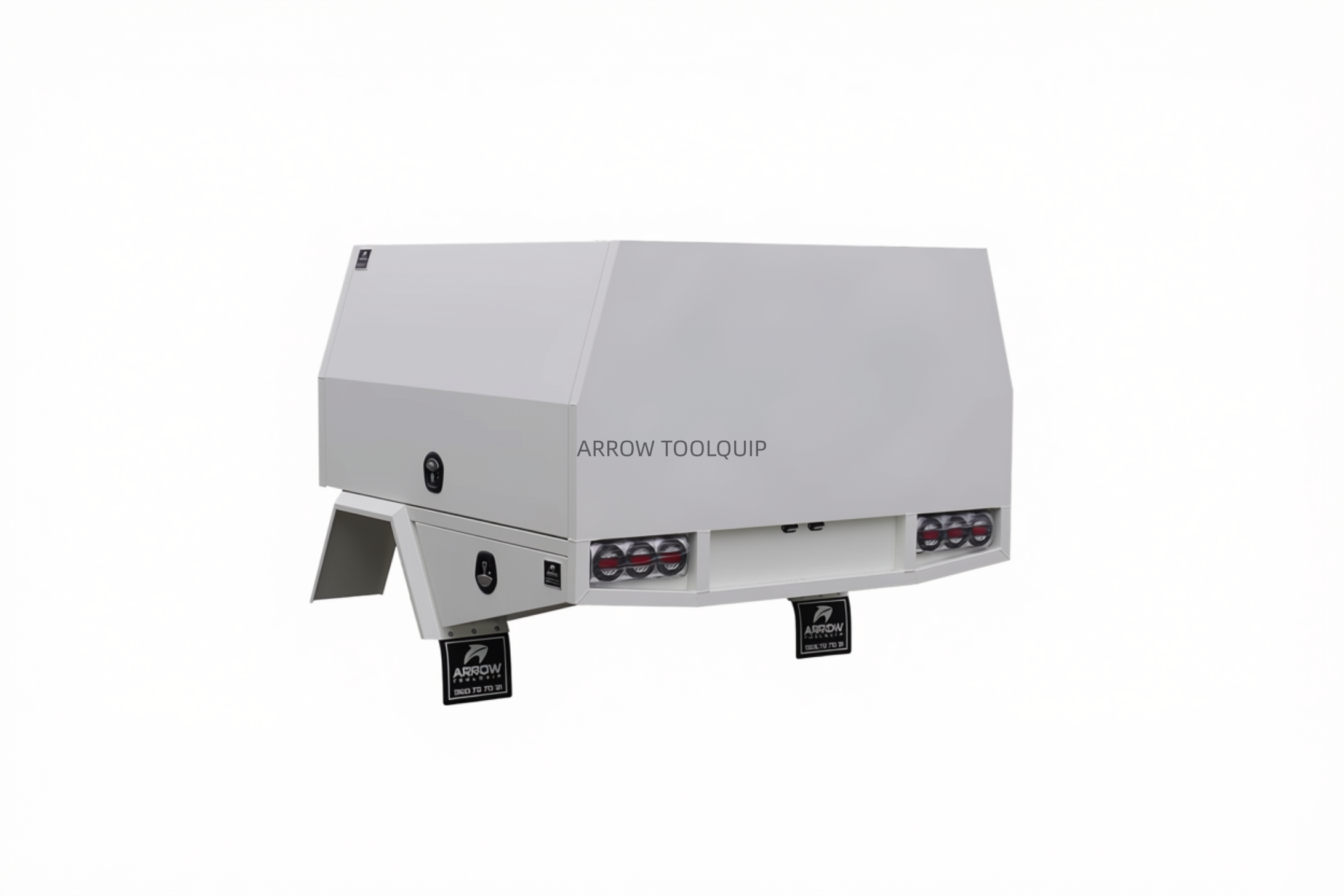 service body toolbox heavy duty white 2 door