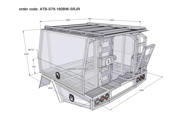 LC79 SERVICE BODIES 1 S79-160BW-SRJR – Aluminium Ute Toolboxes ...
