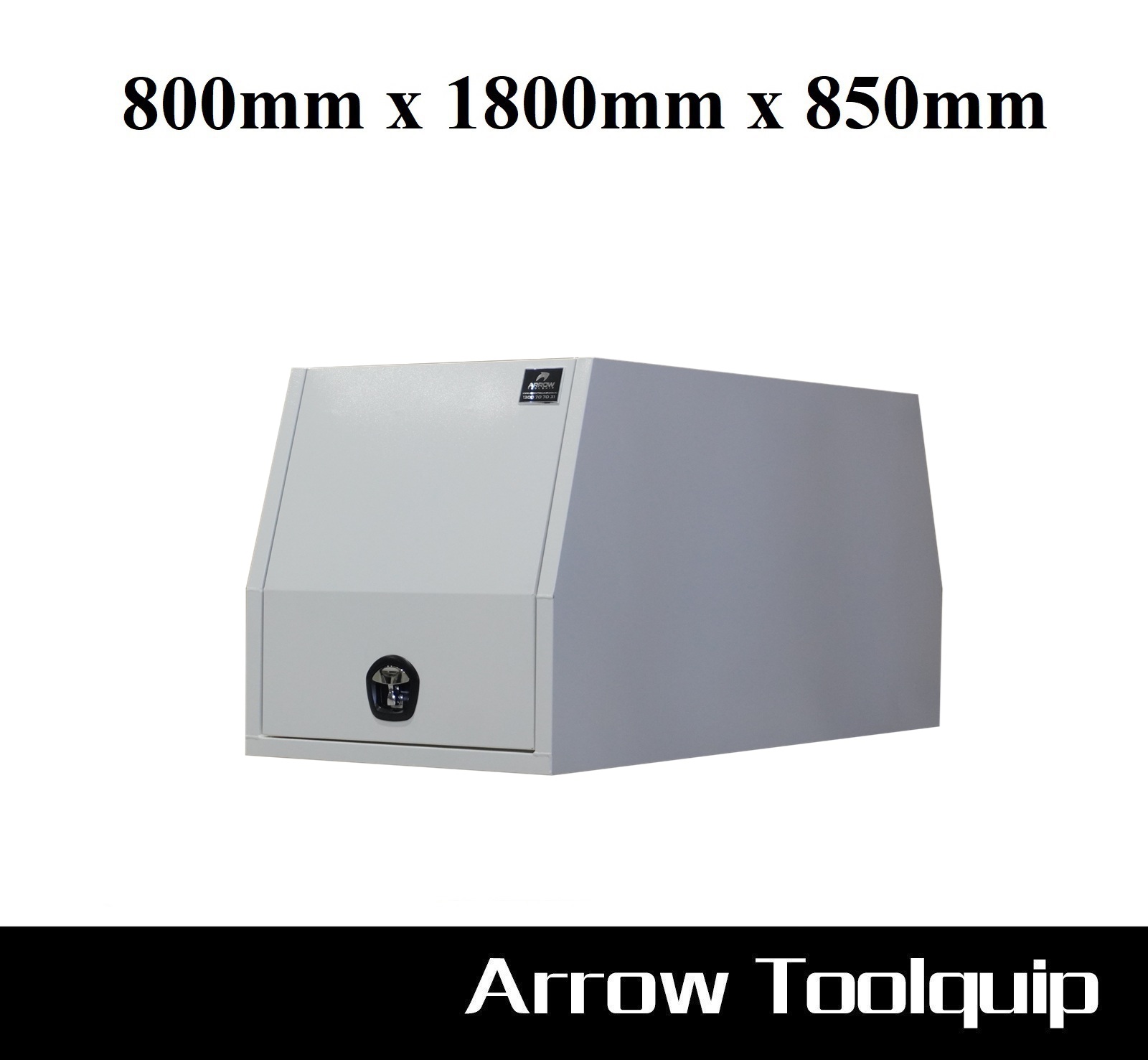 aluminium canopy 800mm white