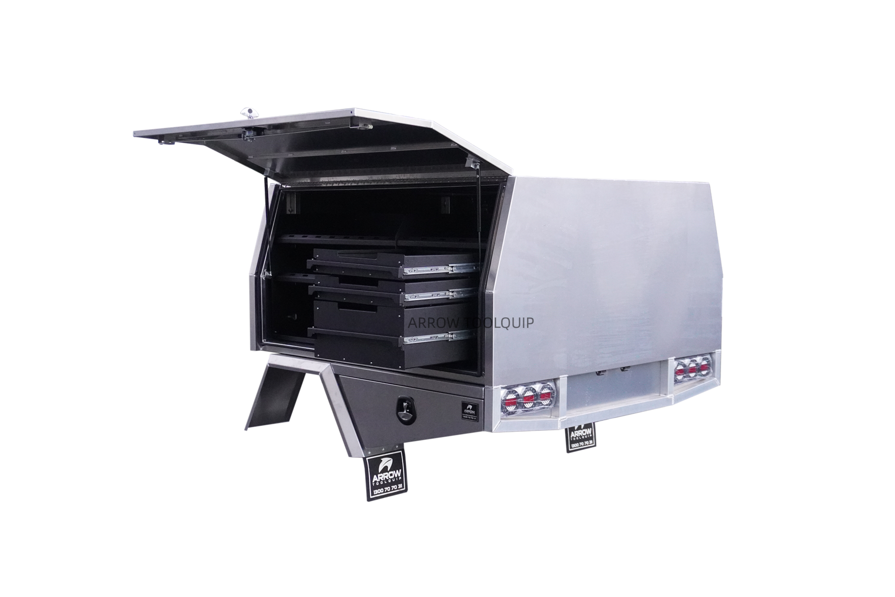 aluminium dual cab ute drawers shelves