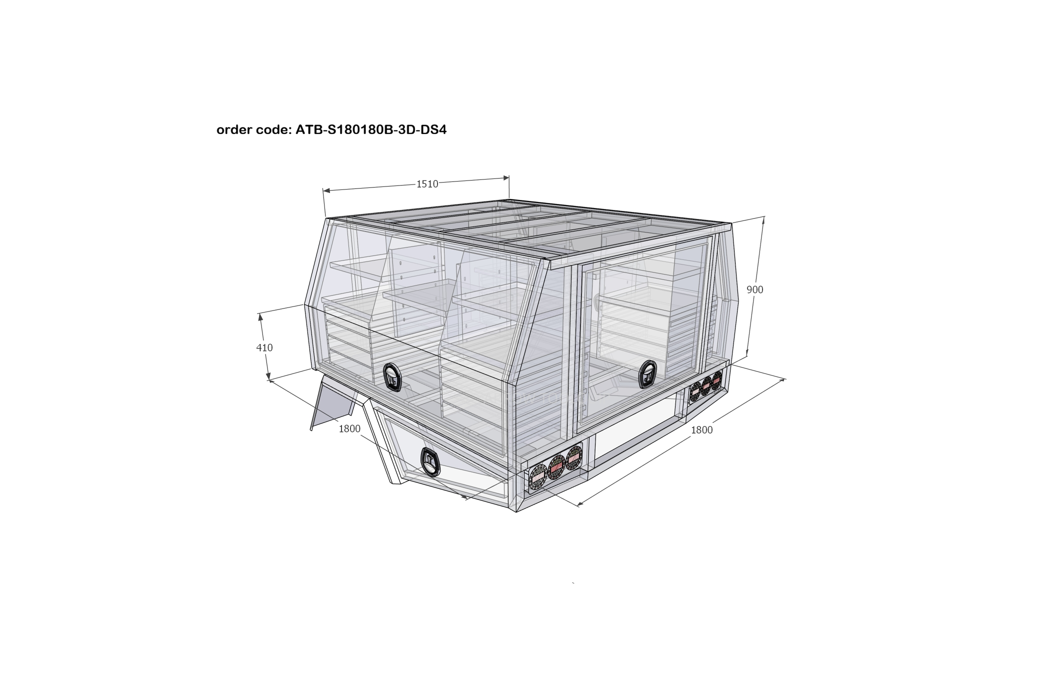 aluminium ute service body canopy