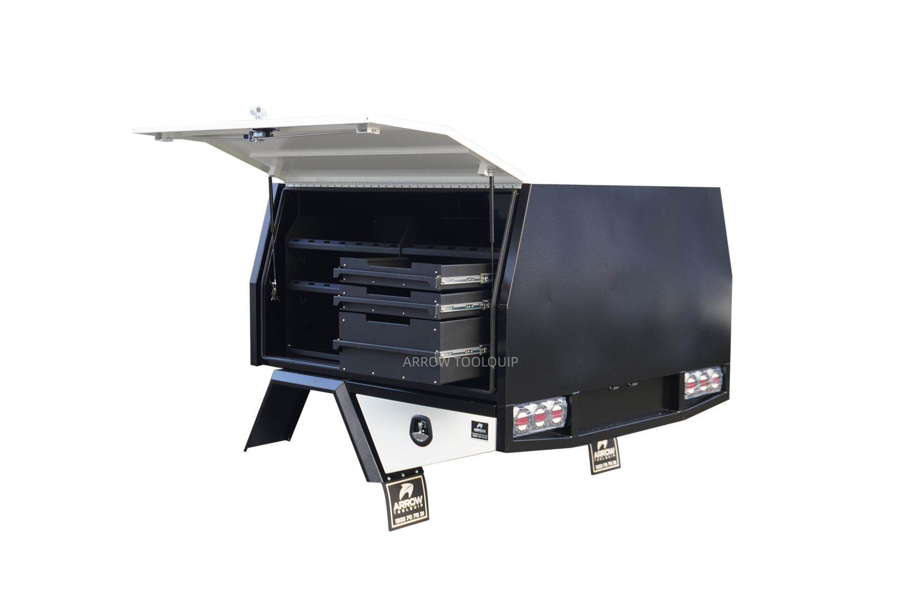 dual cab heavy duty tray canopy