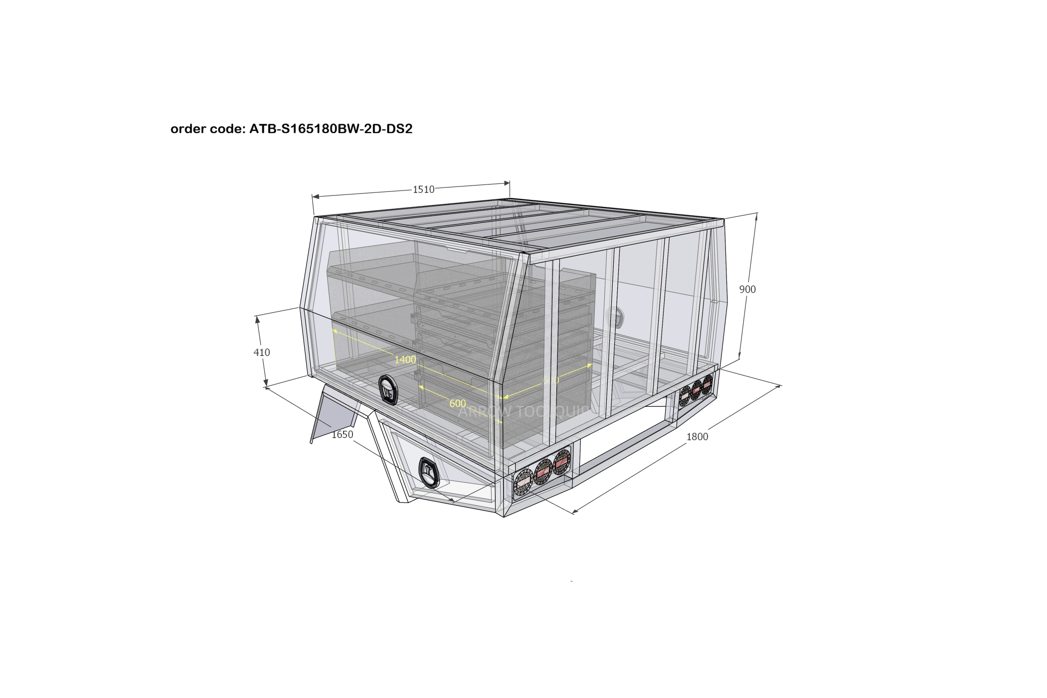 dual cab ute service body heavy duty