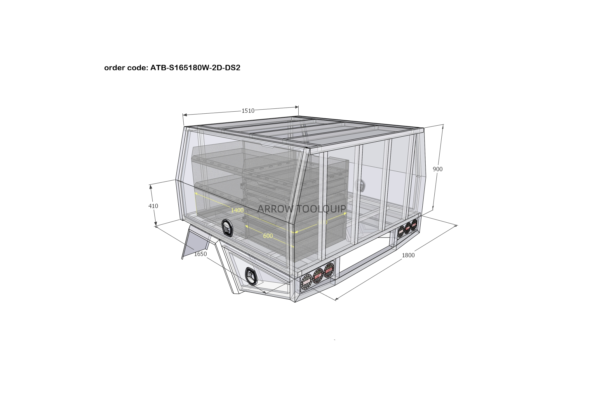 dual cab ute service body heavy duty