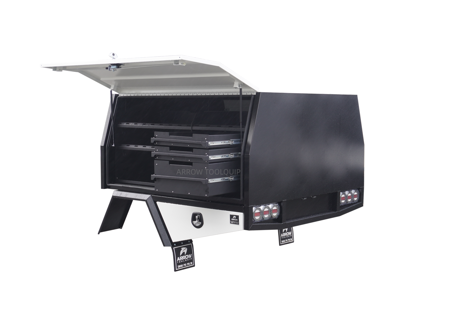 dual cab ute tray canopy alloy