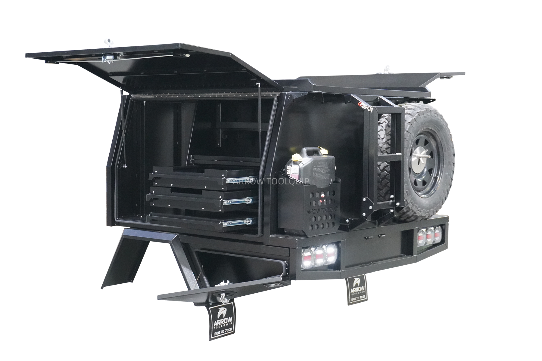 heavy duty tray canopy service body