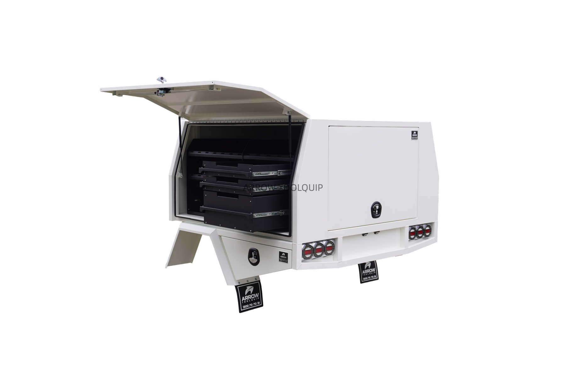 heavy duty ute tray service body white