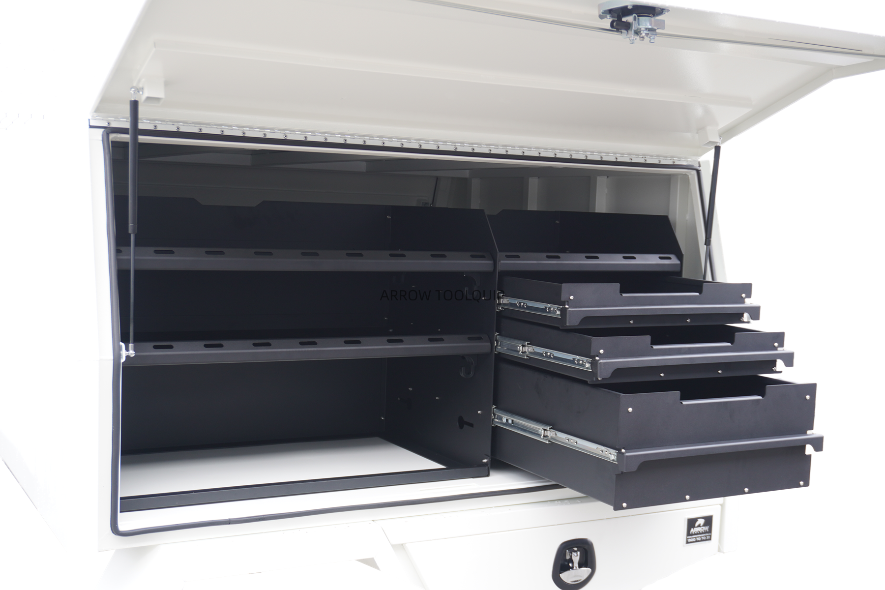 heavy duty white canopy service body