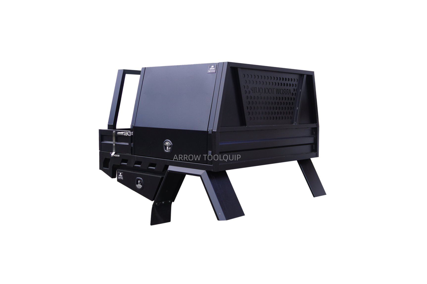 landcruiser 79 series tray & canopy combo black