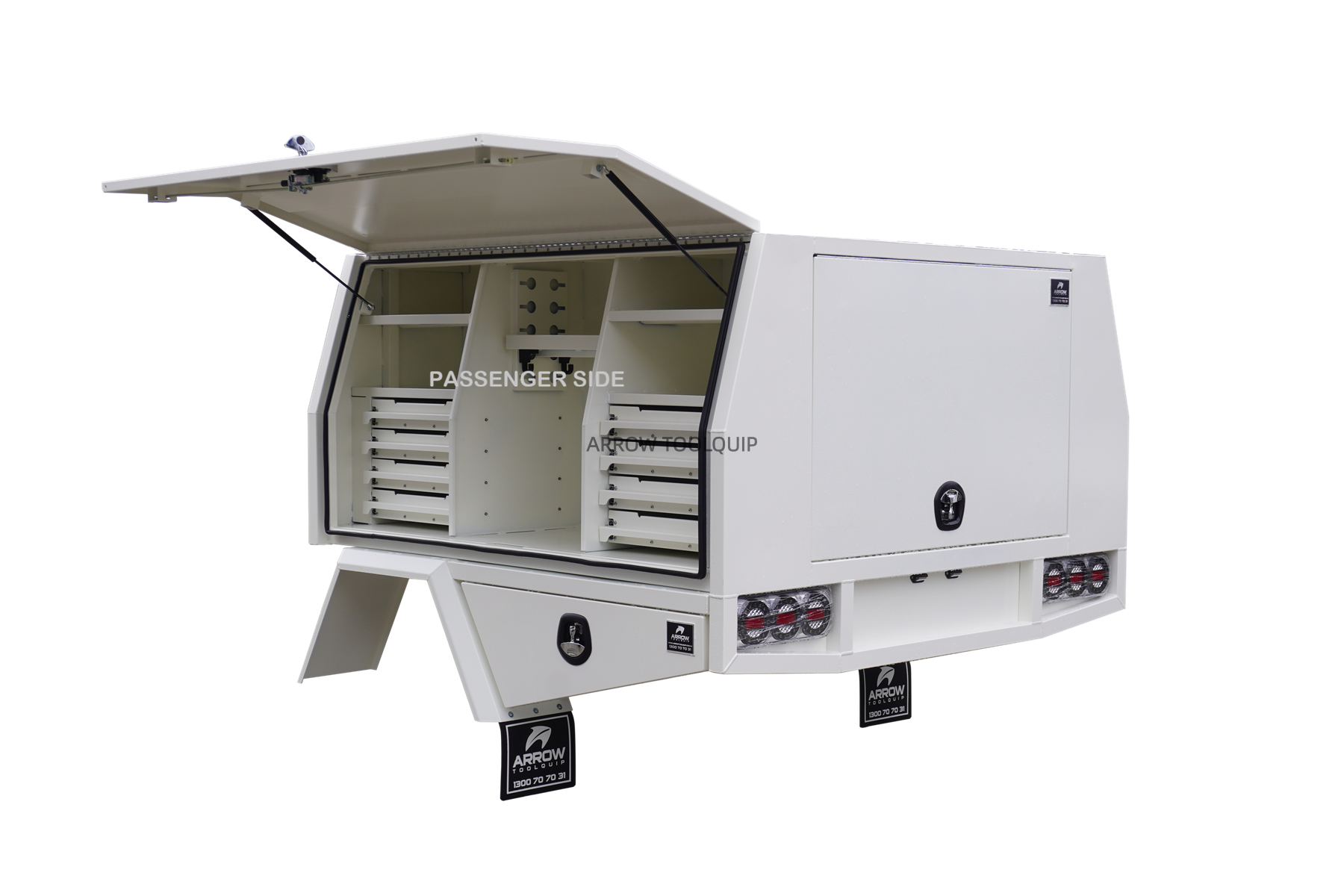 service body dual cab ute white