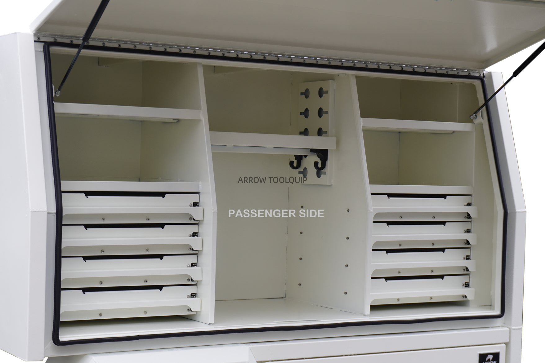 service body white dual cab ute tray