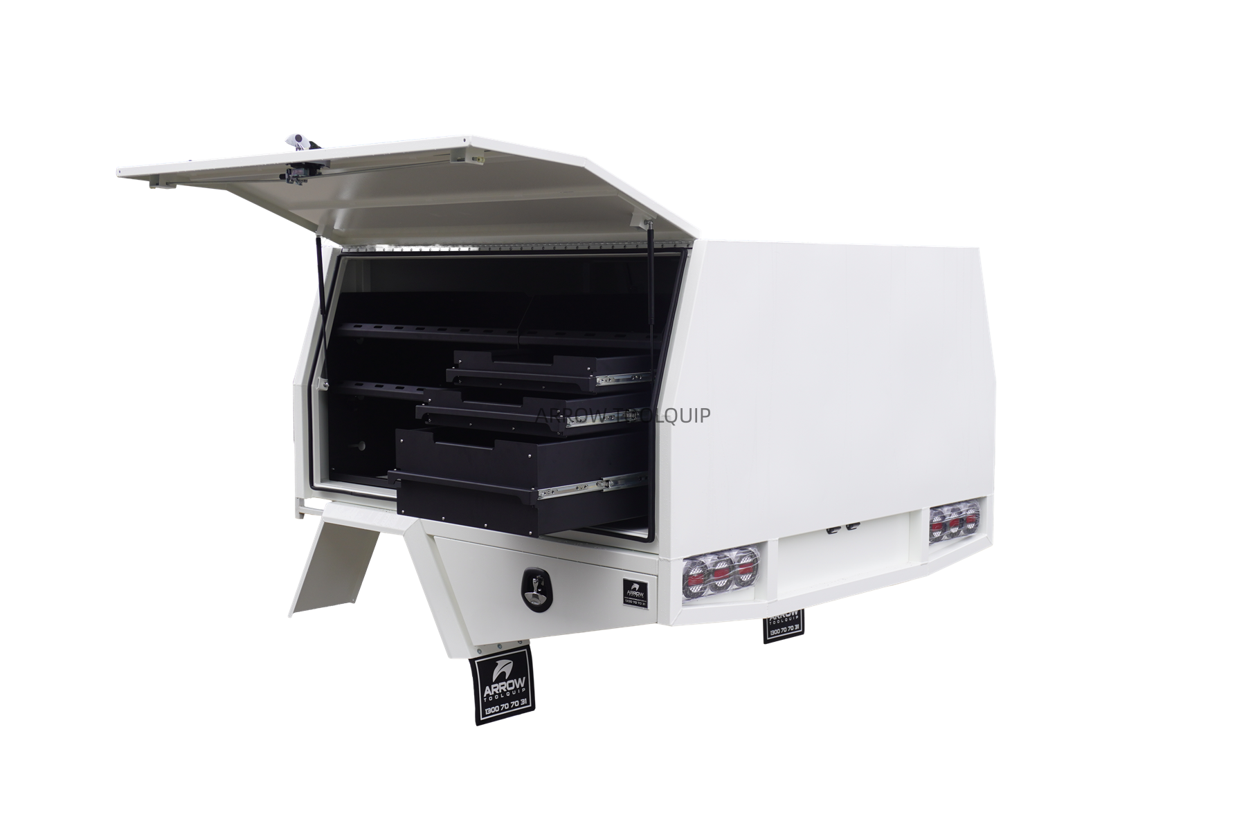 service body white heavy duty toolbox