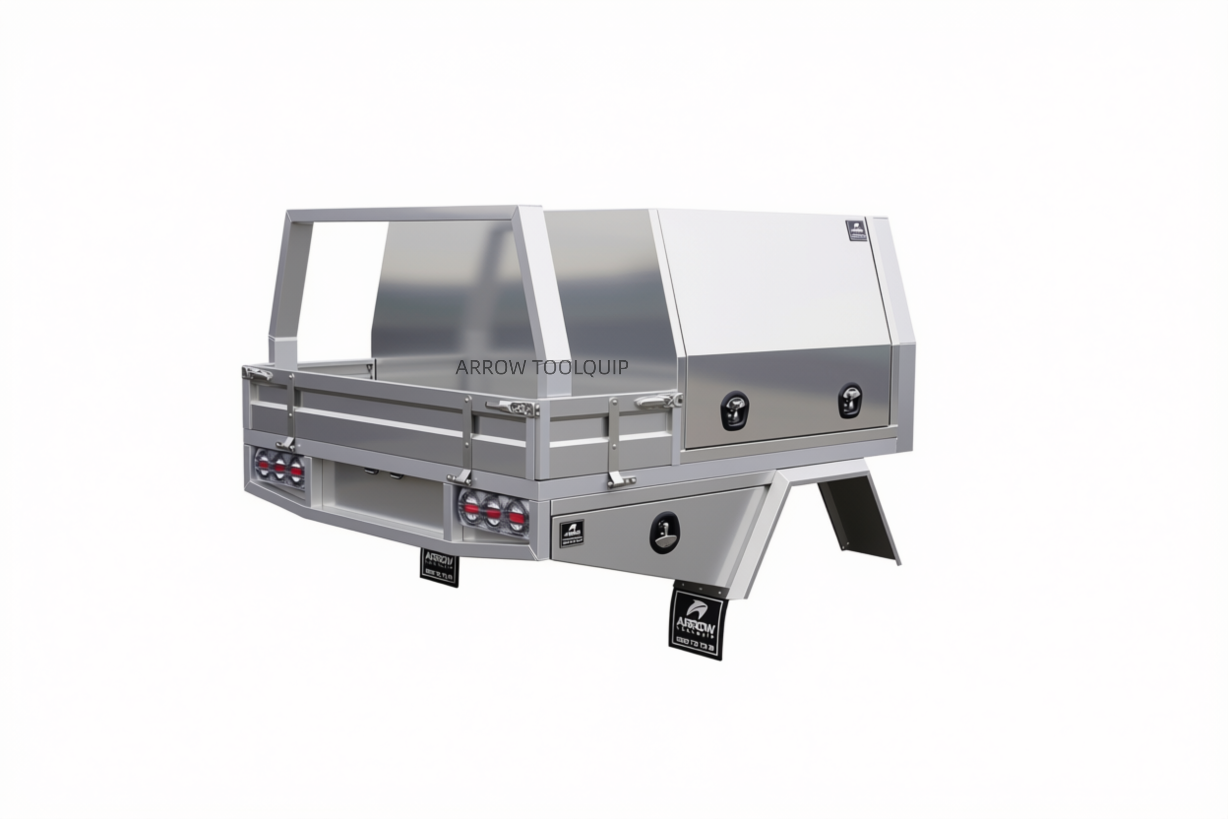 water tank tray dual cab canopy raw aluminium