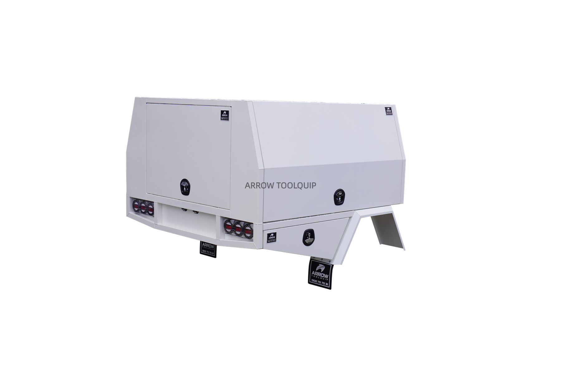 white service body chassis mounting canopy