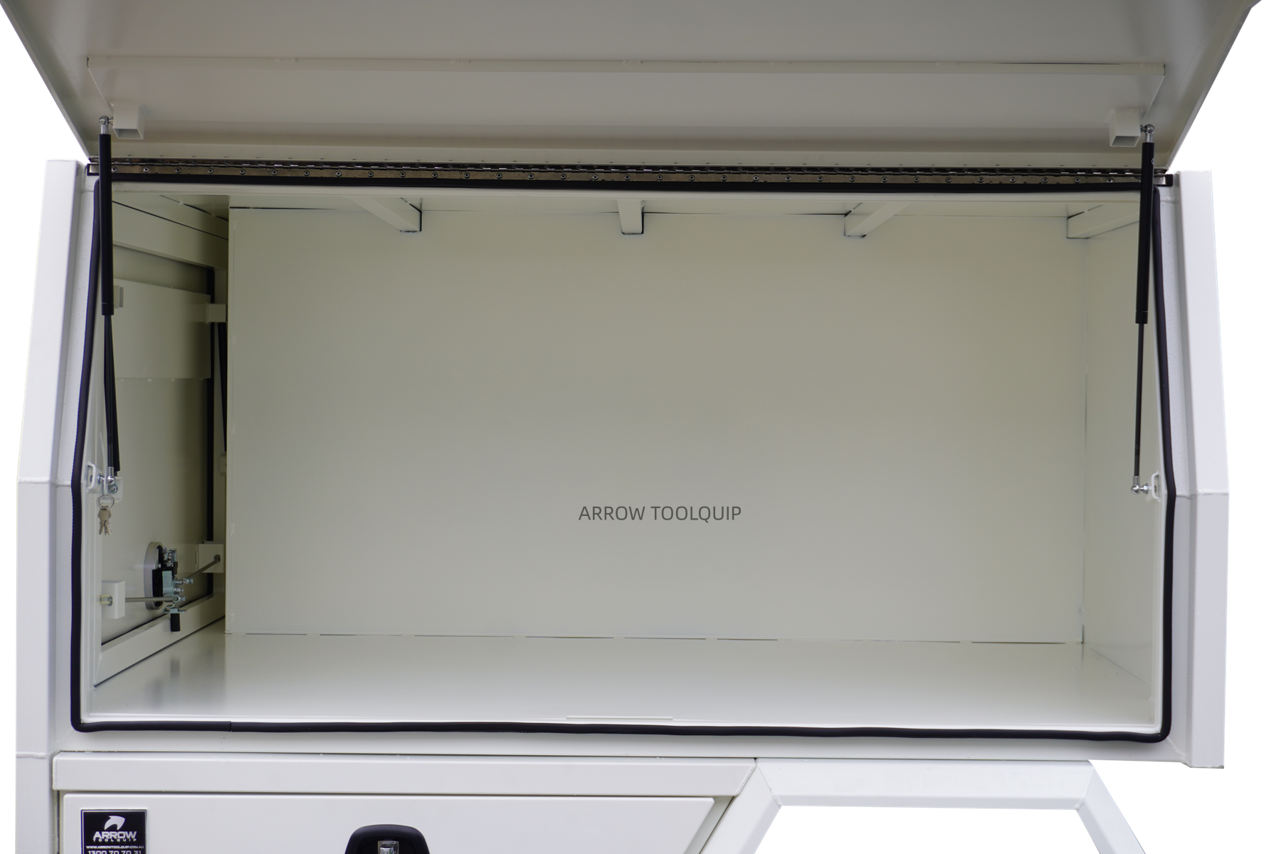 aluminium service body canopy white