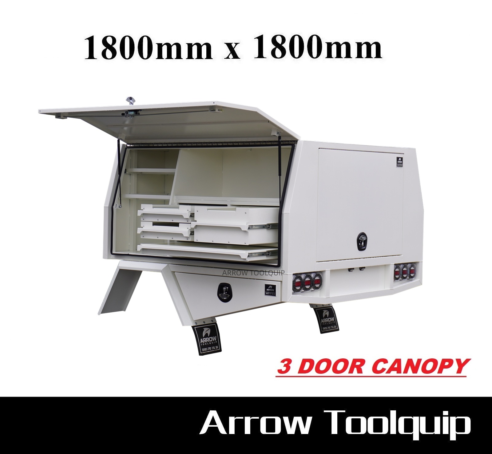 heavy duty service body canopy