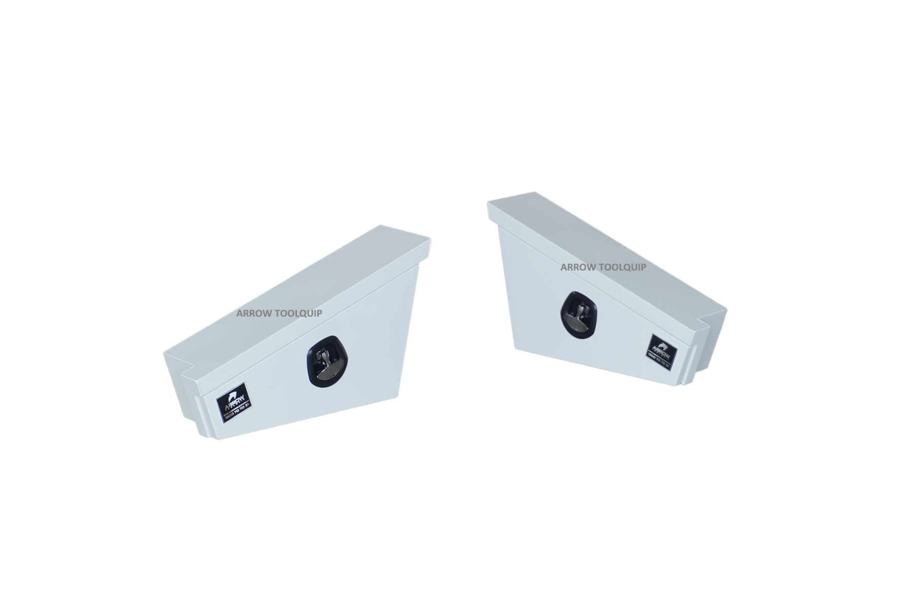 pair of white undertray boxes