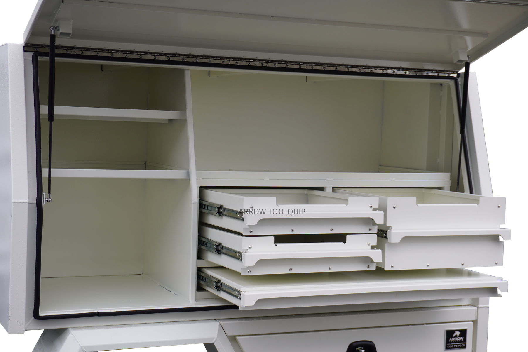 uet tray service body canopy white