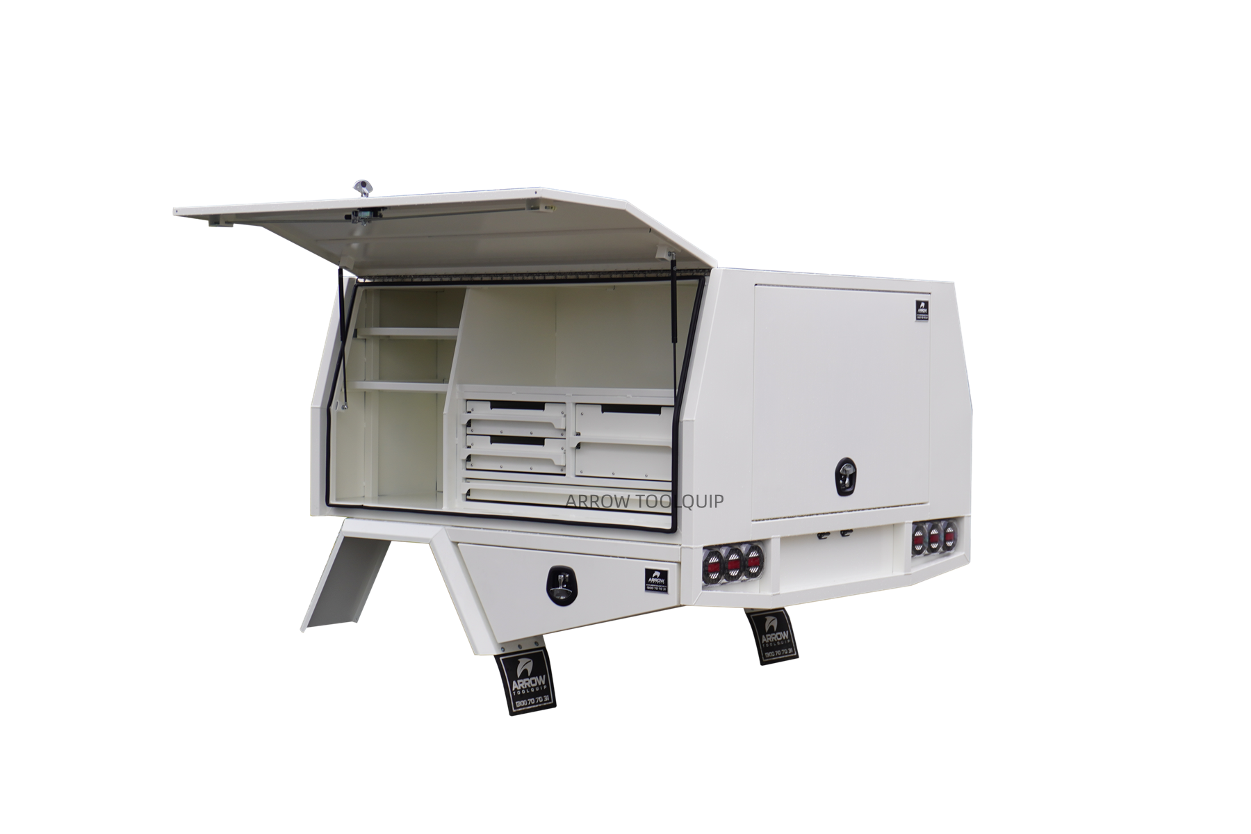 ute tray service body white